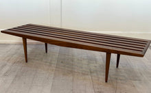 Walnut Slat Bench