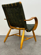 Swedish Lounge Chair with Webbed Seat
