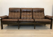 Brown Leather Couch by Skipper Denmark