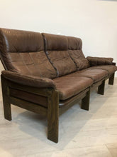 Brown Leather Couch by Skipper Denmark