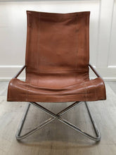 Japanese Modern Leather Lounge Chair