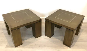 Bronze Tone Side Table by Gray Design
