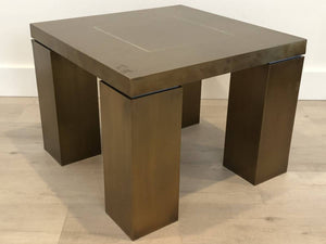 Bronze Tone Side Table by Gray Design