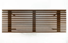 Walnut Slat Bench