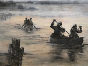 Canoeing Painting