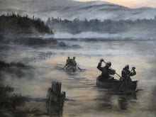 Canoeing Painting